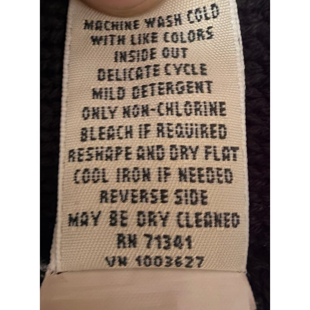 L.L.Bean Black Sweater Cotton Women's M REG - Picture 6 of 6